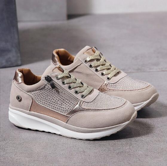 The Verona Side-Zip Wedge Sneakers