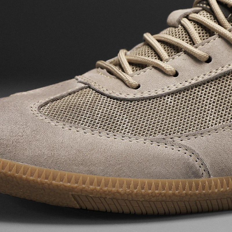 The Madrid Suede-Look Retro Sneakers