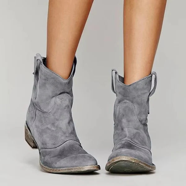 The Sedona Suede-Touch Western Ankle Boot
