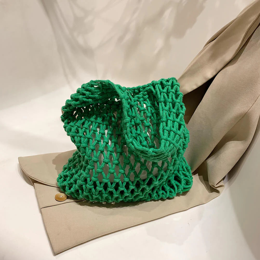 The Capri Open-Knit Shoulder Bag