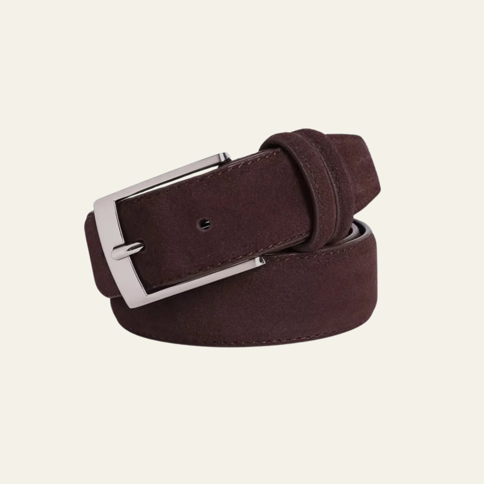 The Amalfi Suede Belt Brown