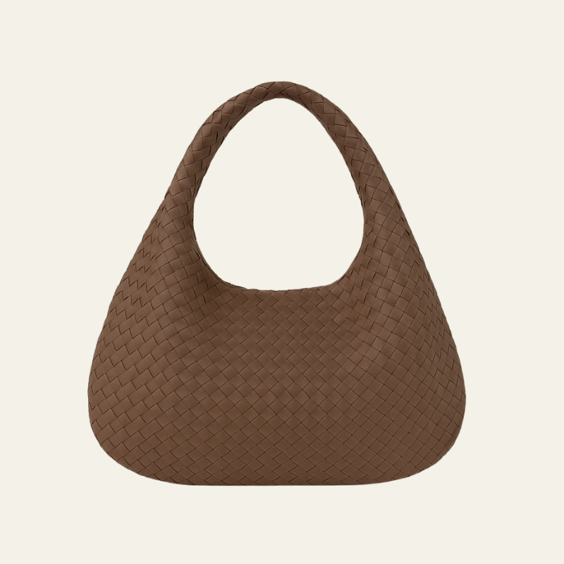 The Bordeaux Woven Leather Tote