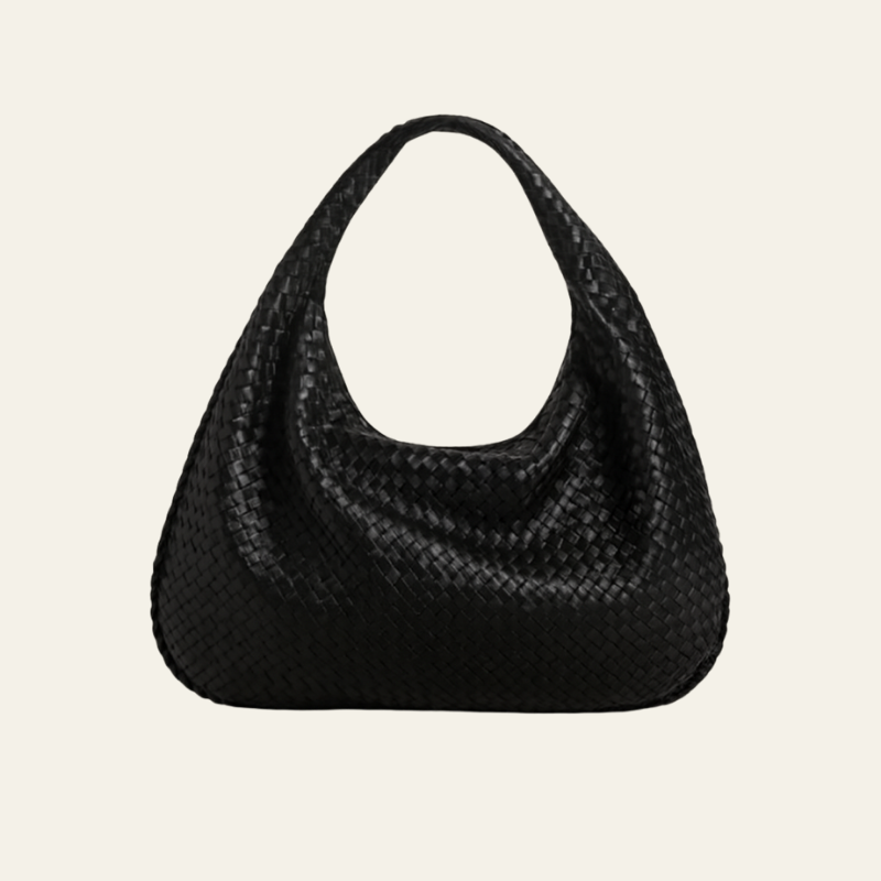 The Bordeaux Woven Leather Tote