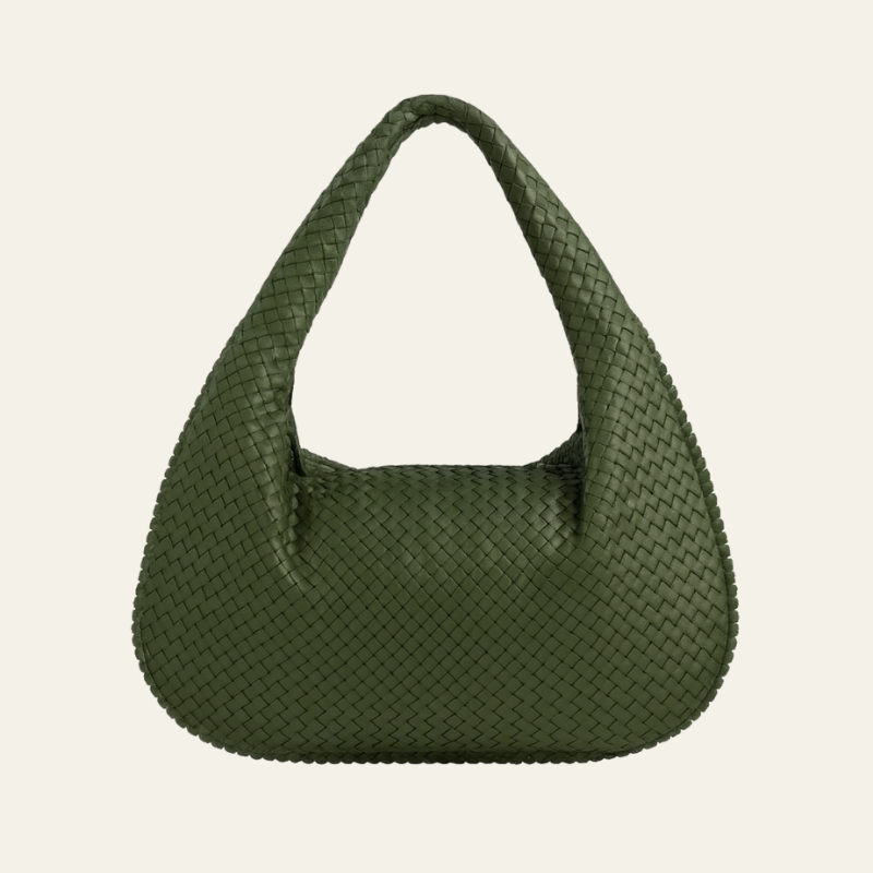 The Bordeaux Woven Leather Tote