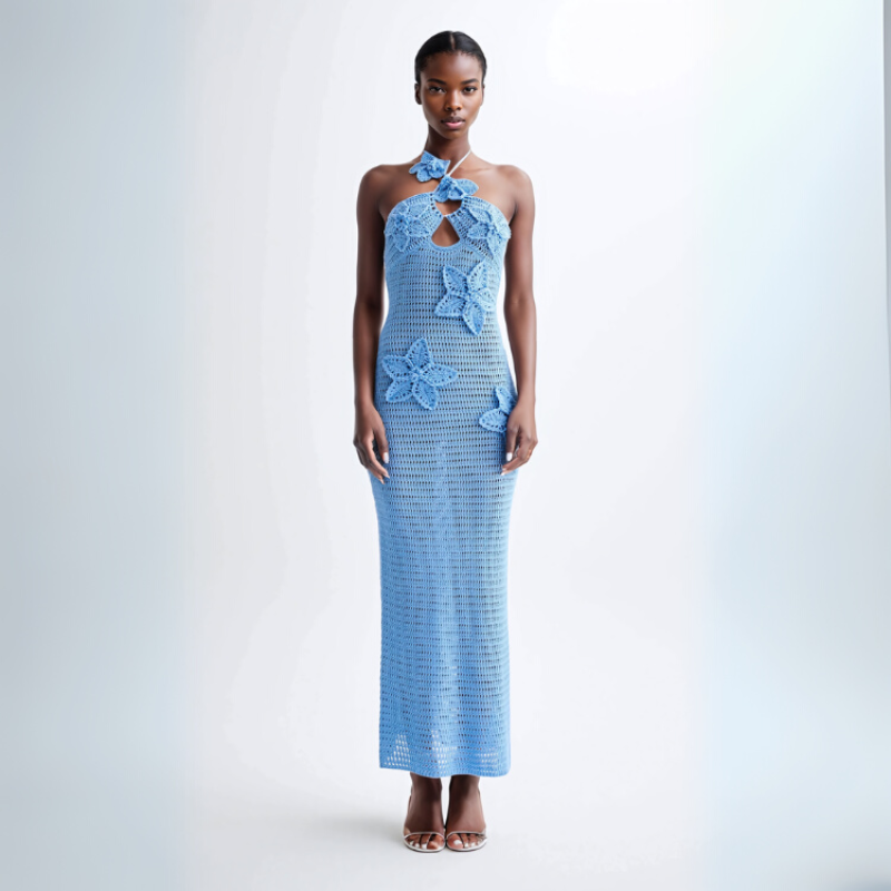 The Capri Crochet Maxi Dress