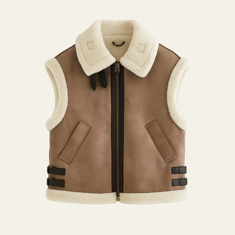 The Cortina Shearling Aviator Vest