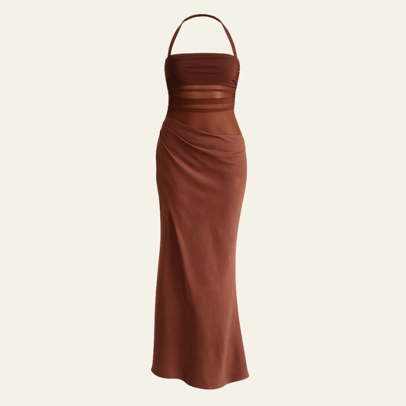 The Lisbon Draped Evening Dress