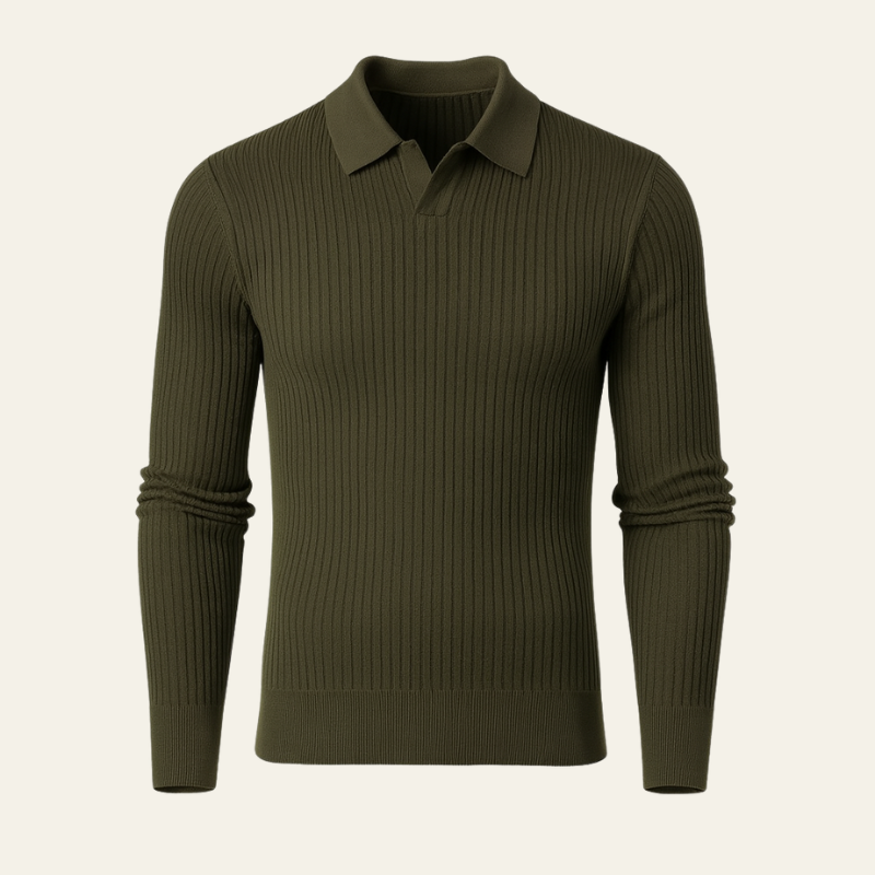 The Lisbon Ribbed Cotton Polo