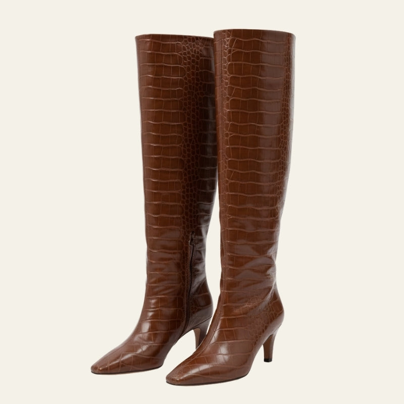 The Marseille Croc High Boot