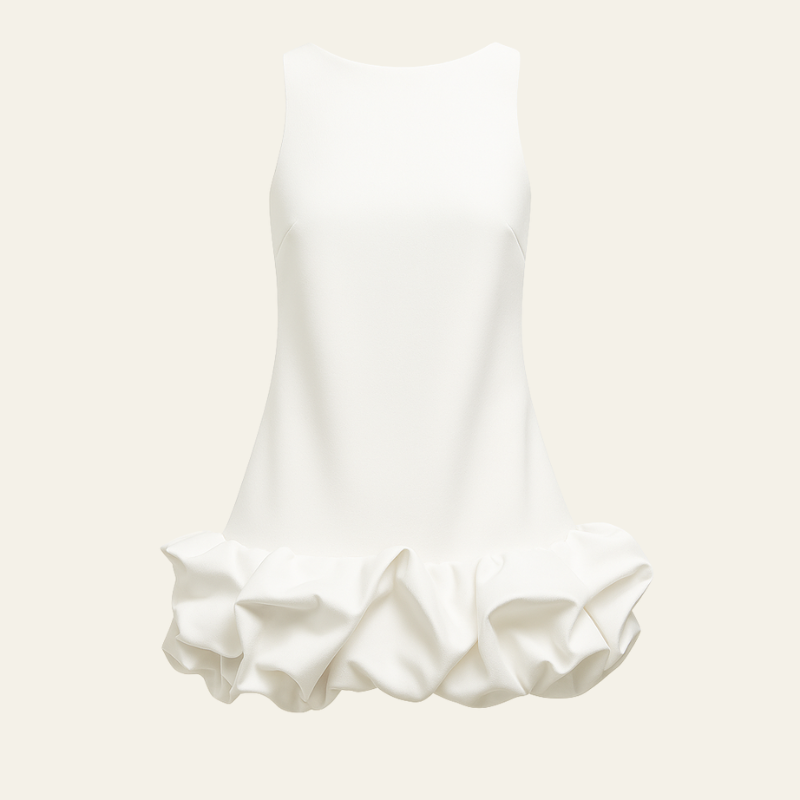 The Marseille Ruffled Hem Dress