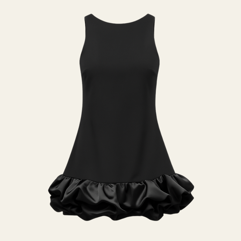 The Marseille Ruffled Hem Dress