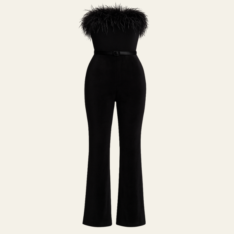 The Milan Feathered Jumpsuit