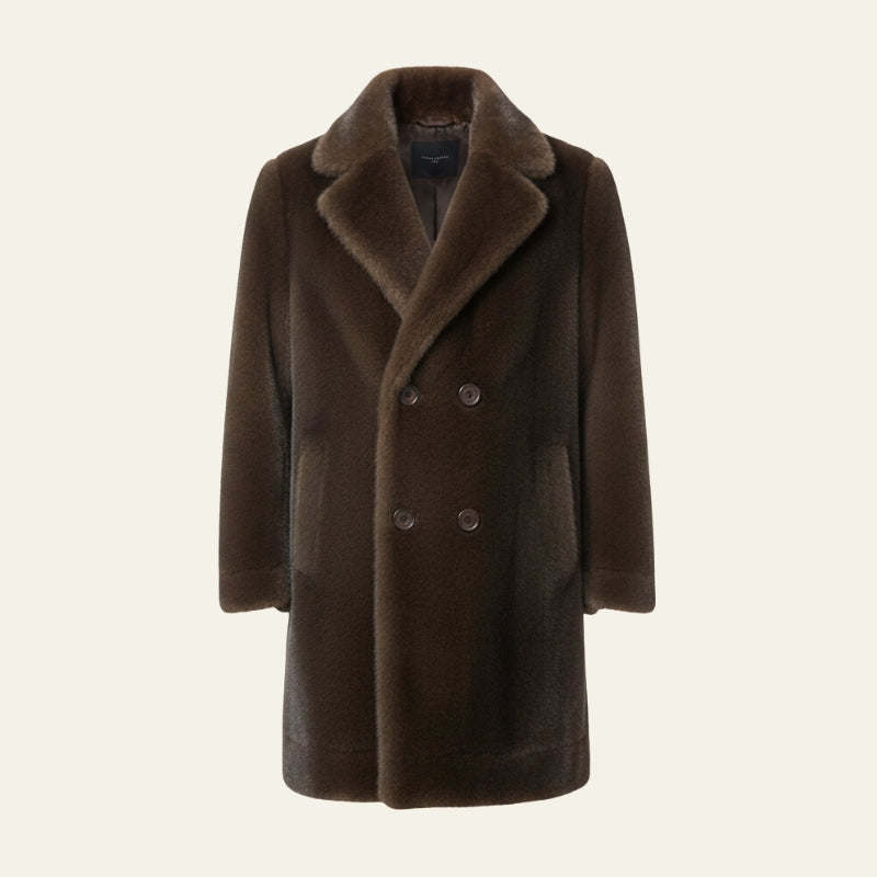 The Oslo Plush Faux-Fur Overcoat