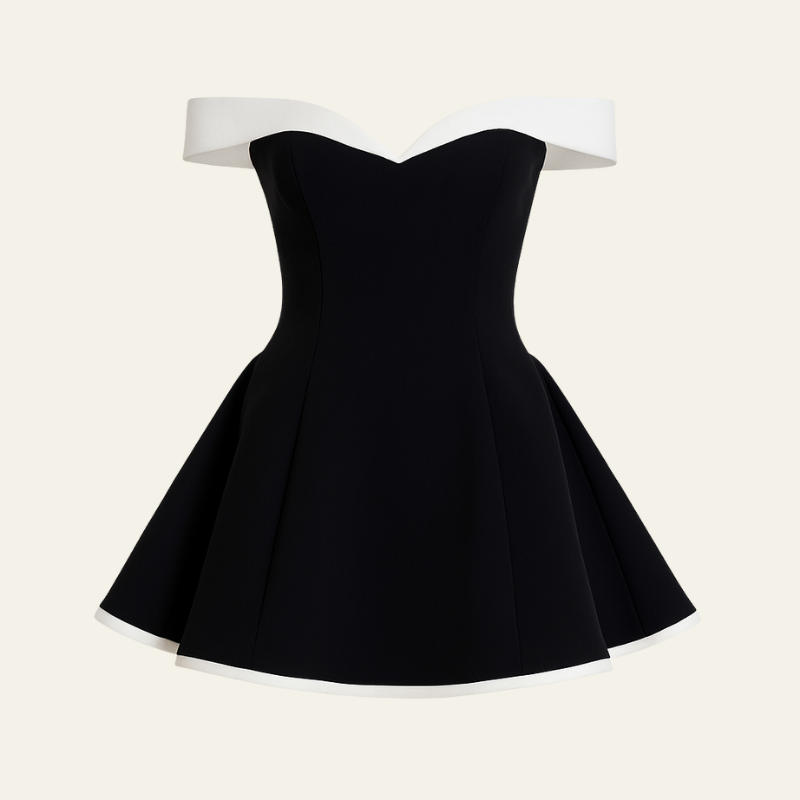 The Paris Off-Shoulder Mini Dress