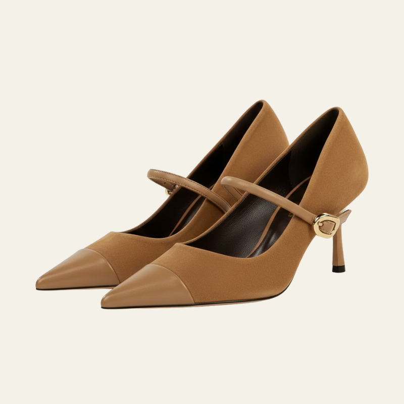 The Riviera Mary Jane Cap-Toe Pumps
