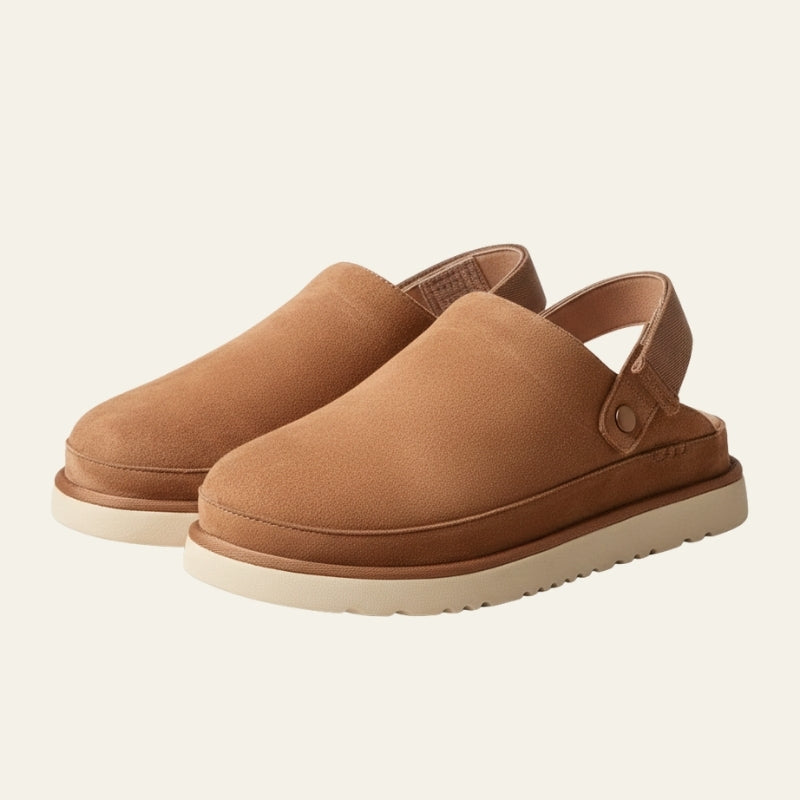 The Solara Cozy Sling-Back Slippers