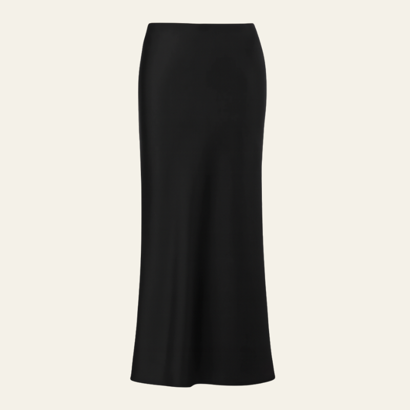 The Verona Silk Midi Skirt