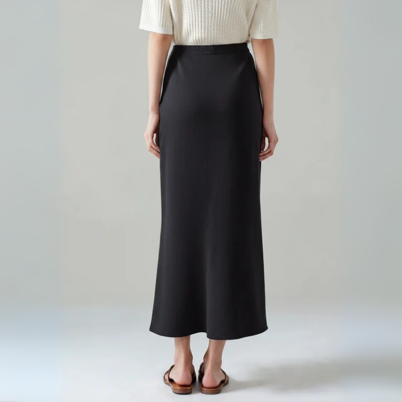 The Verona Silk Midi Skirt