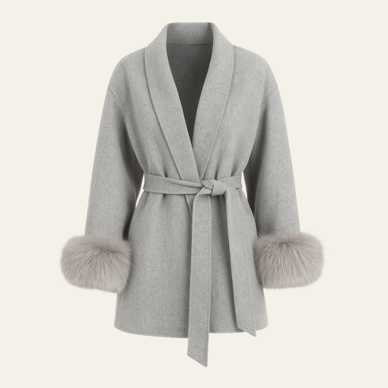 The Verona Wool Wrap Coat