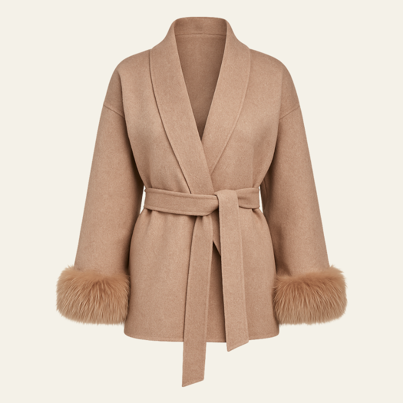 The Verona Wool Wrap Coat