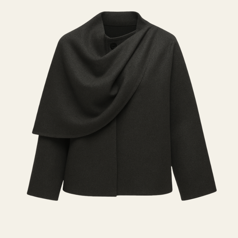 The Vienna Wool Drape Coat