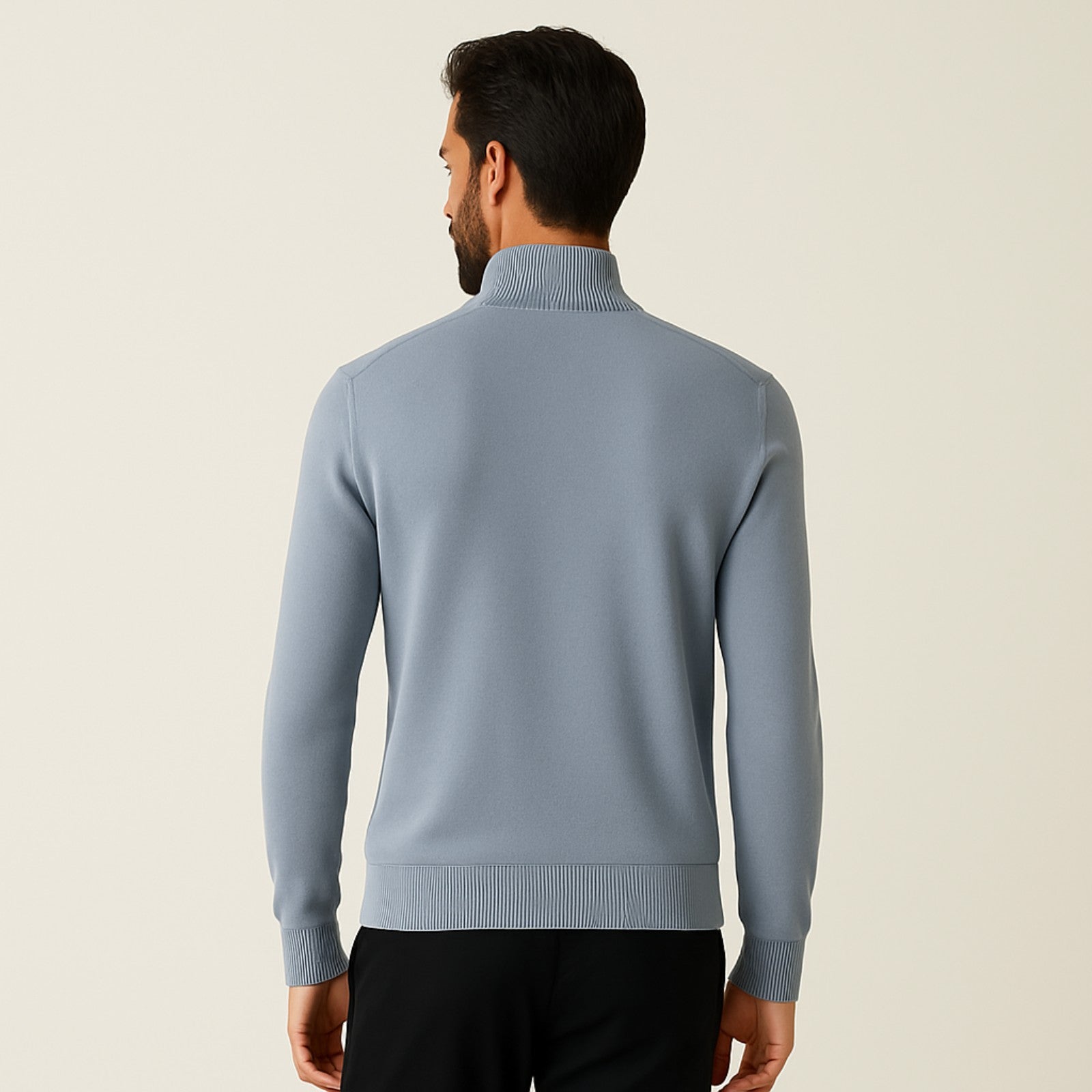 The St. Moritz Wool Zip Knit Sweater