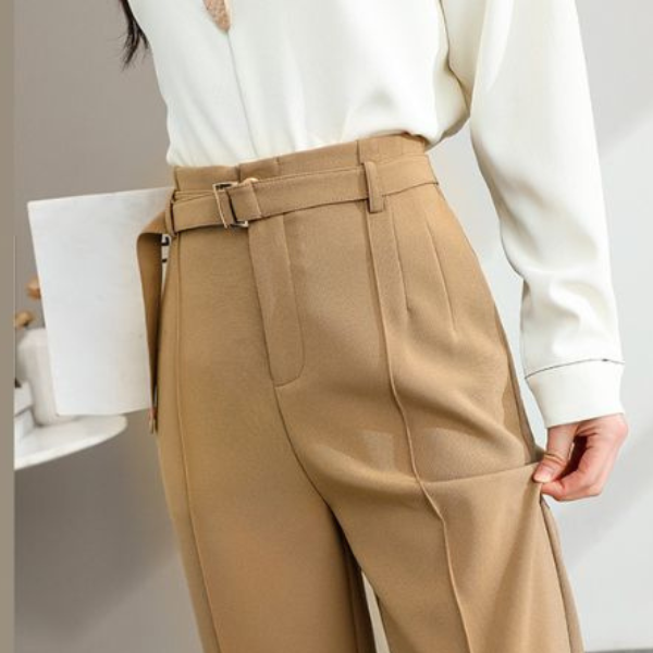 The Valencia High-Waist Drape Trouser