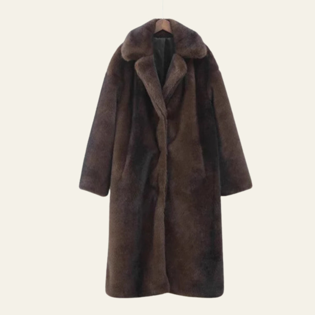 The Vienna Long Plush-Fur Coat