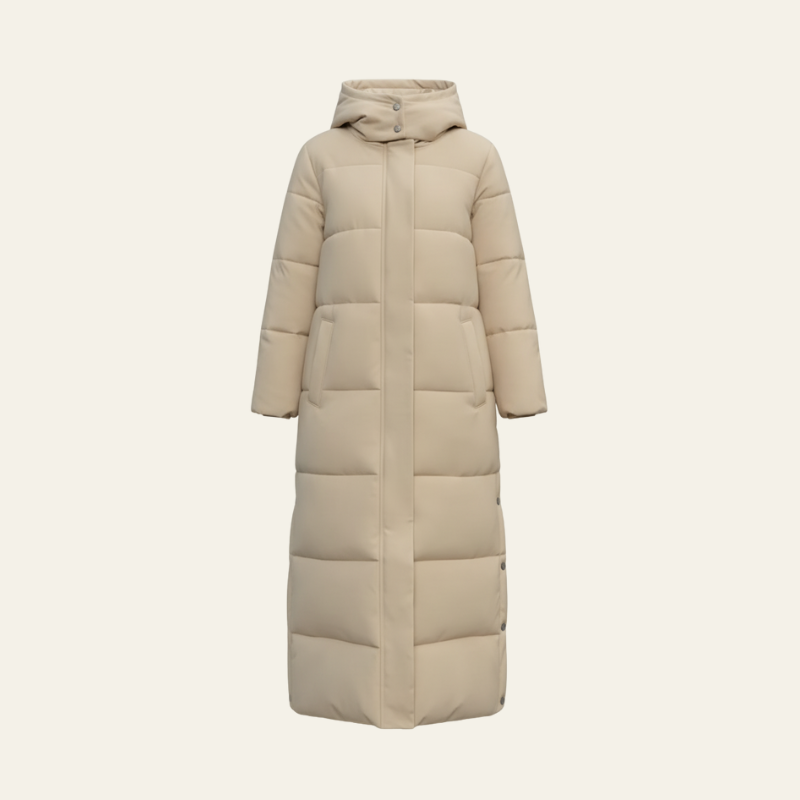 The Oslo Longline Quilted Puffer Coat