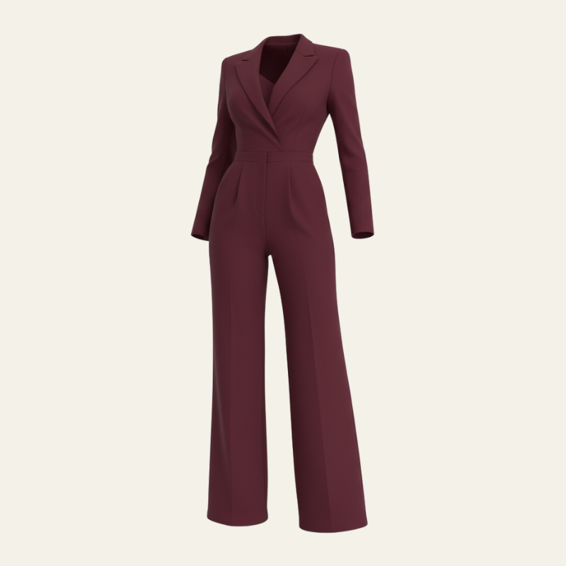 The Vienna Tailored V-Neck Jumpsuit