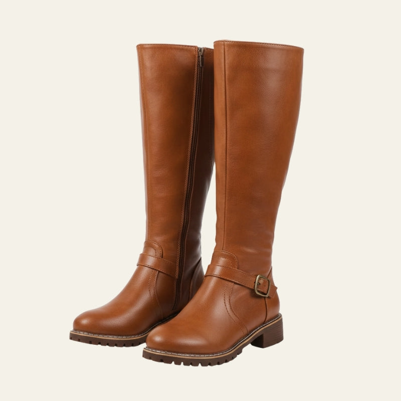 The Verona Zip-Detail Knee-High Boots