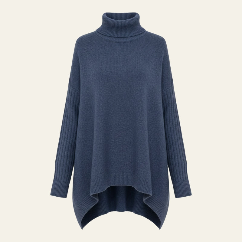 The Aspen Ribbed Turtleneck Oversized Sweater