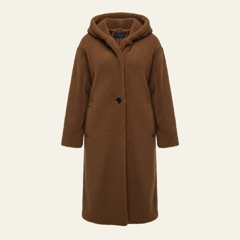 The Aspen Hooded Plush-Teddy Coat