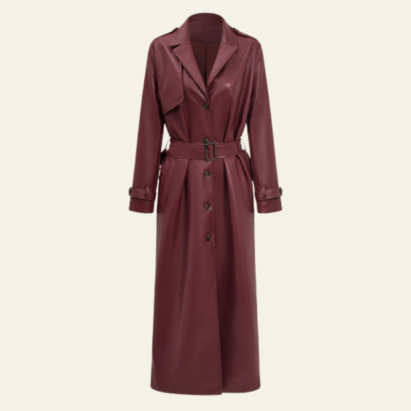 The Milan Leather Trench Coat