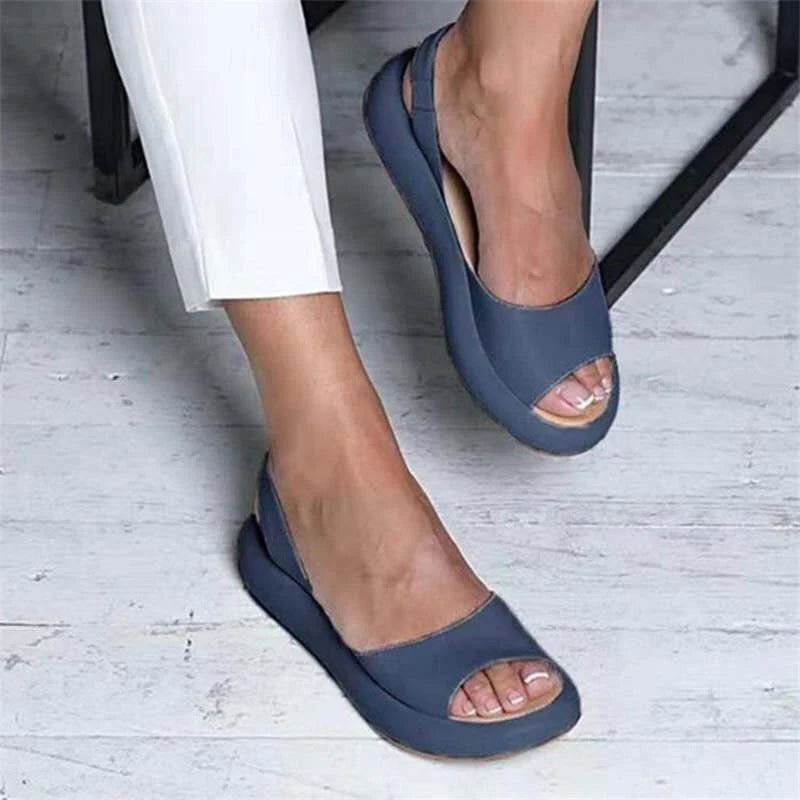 The Capri Cushioned Open-Toe Slingback Sandals