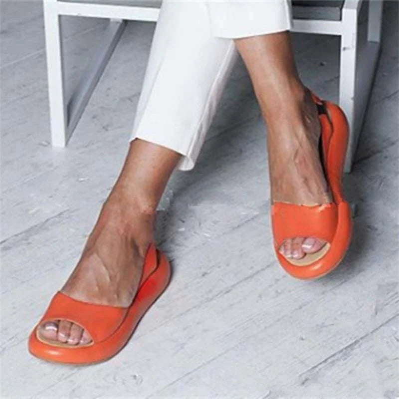 The Capri Cushioned Open-Toe Slingback Sandals