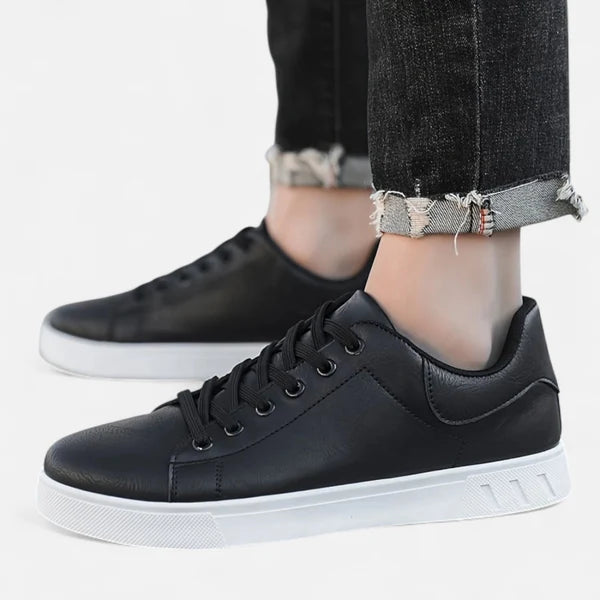 The Hudson Low-Top Leather Sneakers