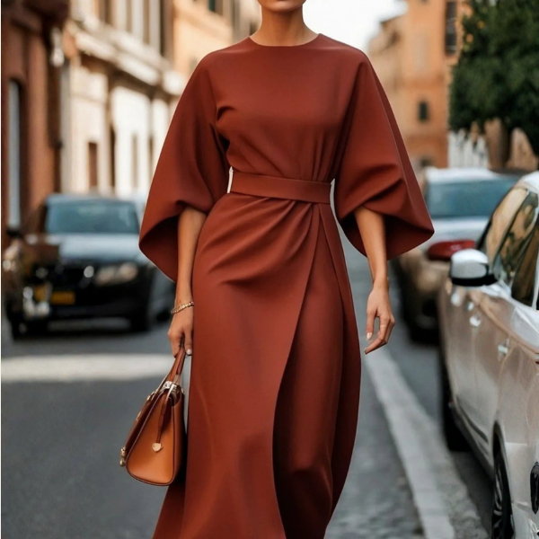 The Amalfi Belted Maxi Dress