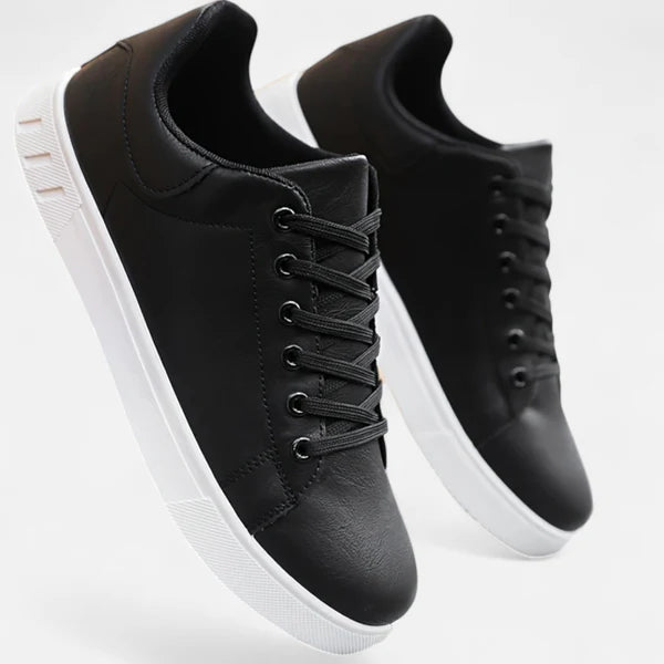 The Hudson Low-Top Leather Sneakers