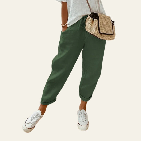The Riviera Drawstring Tapered Trousers