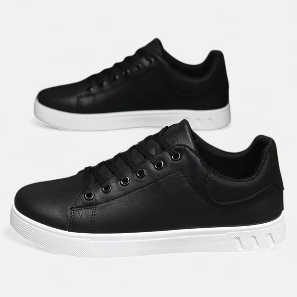 The Hudson Low-Top Leather Sneakers