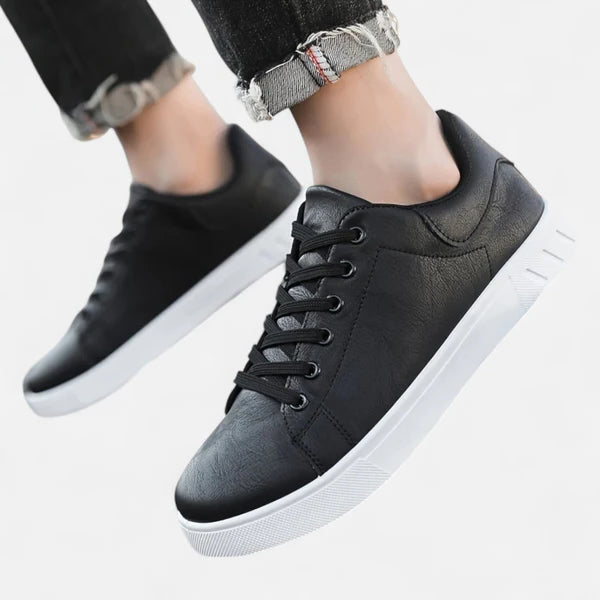 The Hudson Low-Top Leather Sneakers