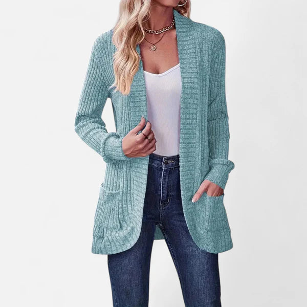 The Sonoma Ribbed Pocket Cardigan