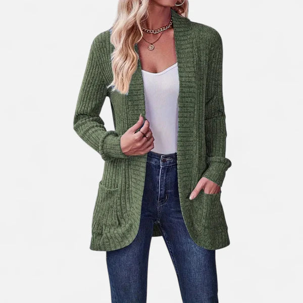 The Sonoma Ribbed Pocket Cardigan
