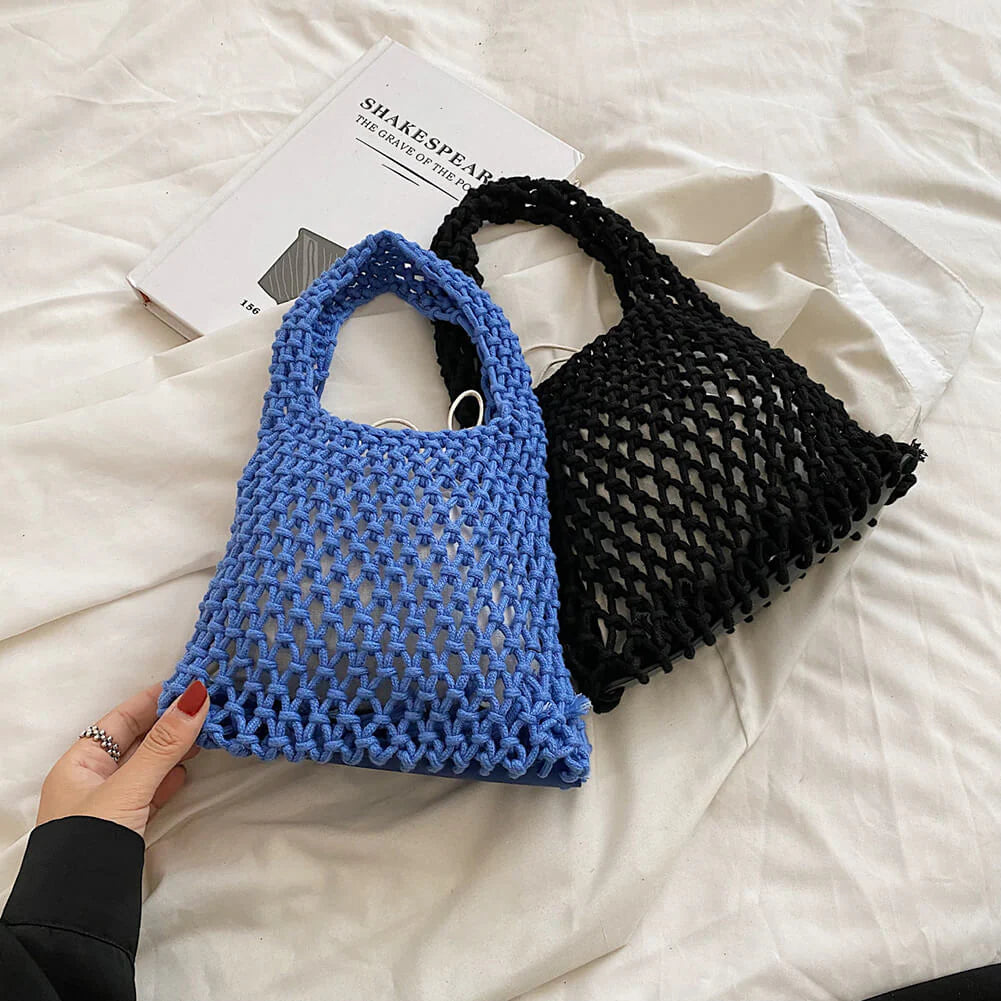 The Capri Open-Knit Shoulder Bag