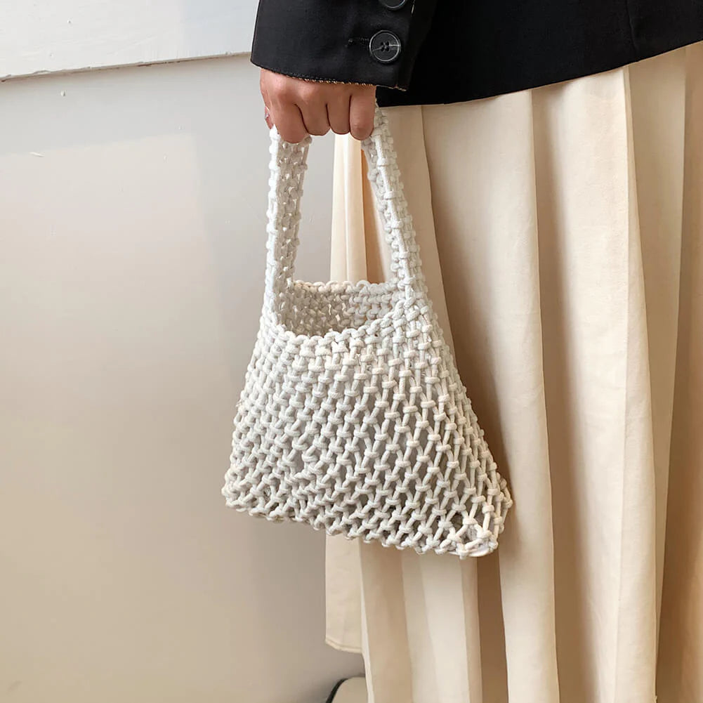 The Capri Open-Knit Shoulder Bag