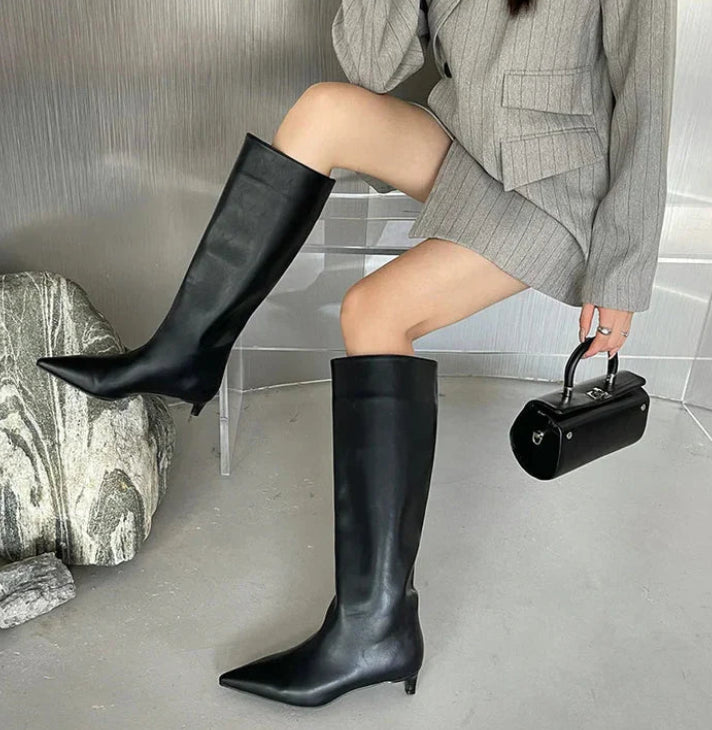 The Milan Pointed-Toe Knee-High Boots